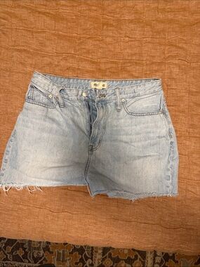Madewell Womens 31 Curvy Perfect Vintage Jean Shorts Light Wash Cut Offs Rodeo